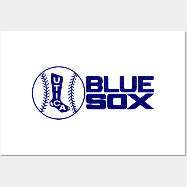 Defunct Utica Blue Sox Baseball Wall Art by LocalZonly